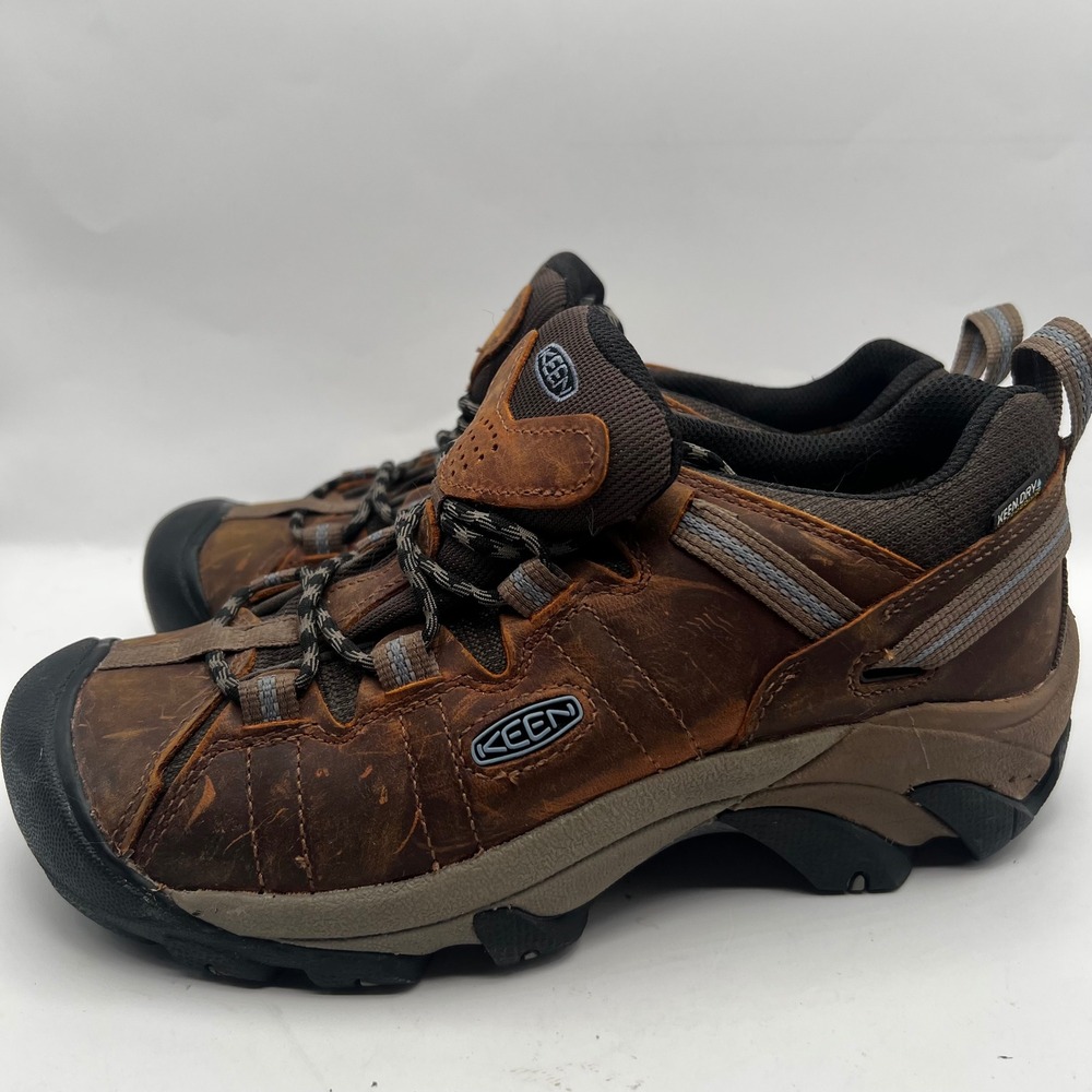 Keen Targhee II 2 Waterproof Leather Hiking Shoes Brown Womens 8 Boots Low Lace